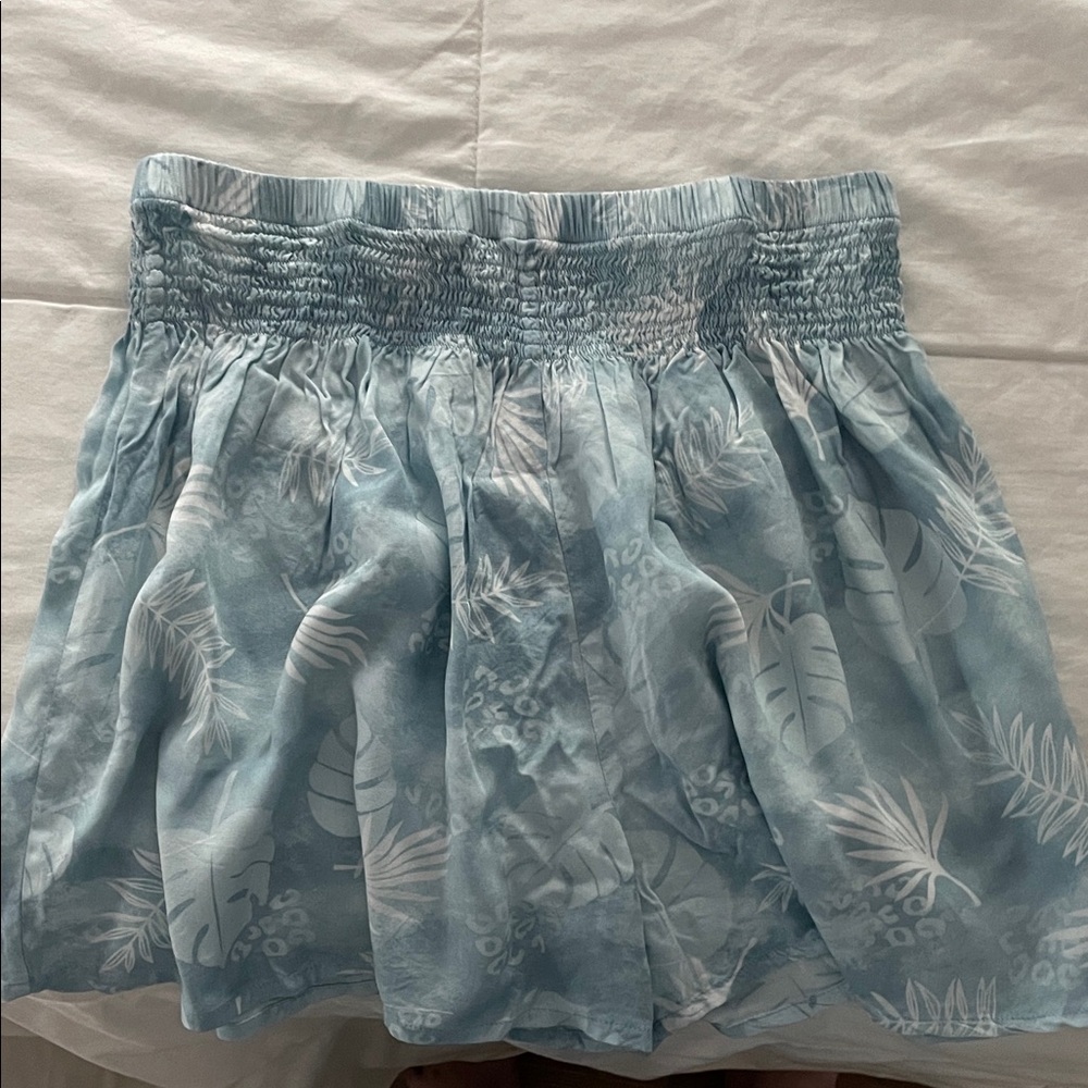 Sky Blue A-Line Women's Shorts